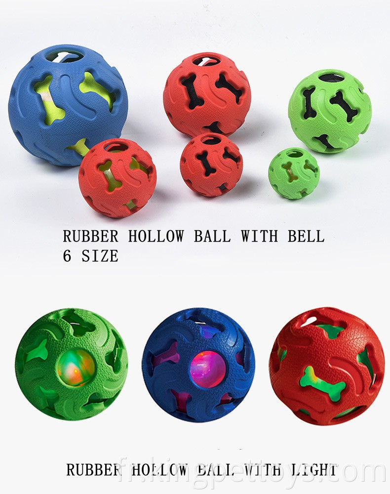 Hollow Rubber Ball Interactive Dog Ball Toy